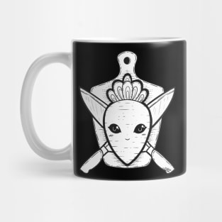 Radish/Carrot and Knife Coat of Arms Mug